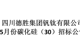 2020年度5月份碳化硅（30）采购